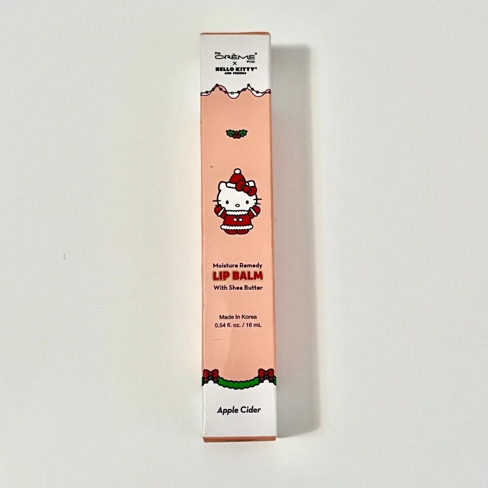 The Crème Shop Hello Kitty Moisture Remedy Lip Balm Apple Cider Shea Butter